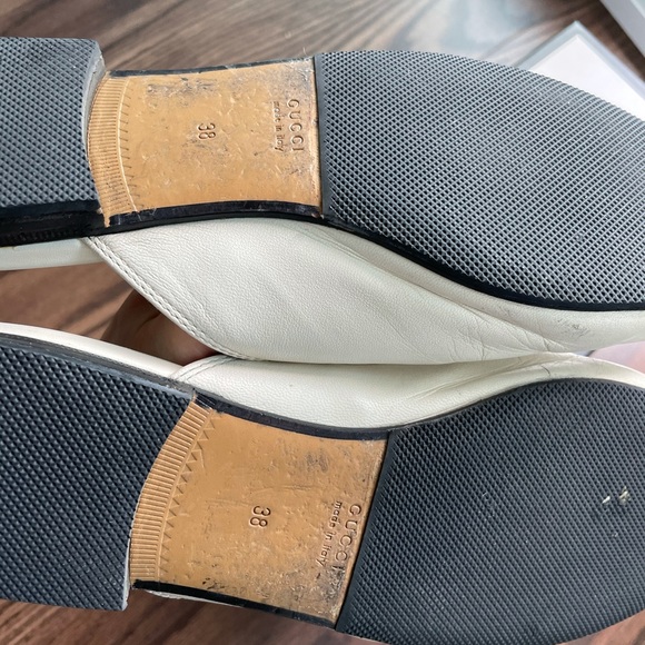 Gucci white leather Mule size 38 us 8 - Picture 6 of 9